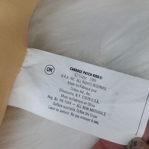 Vintage 1983 Cabbage Patch Blonde Blue Eyes Preemie Plush Doll With Clothes - Picture 9 of 17